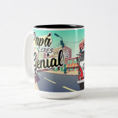 Taza Papá Eres Genial Combi  ツートーンマグカップ (正面左)