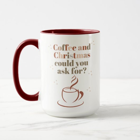 Taza para Amantes del Café y Navidad マグカップ (左)