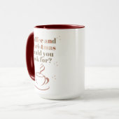 Taza para Amantes del Café y Navidad マグカップ (正面左)
