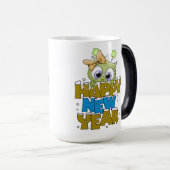Taza para año nuevo con búho lindo モーフィングマグカップ (正面右)