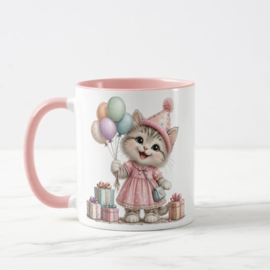 Taza para cumpleaños infantil マグカップ (左)