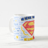 Taza para Día del Padre - "Mi heroe" コーヒーマグカップ (正面左)