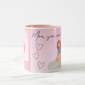 Taza para Mama  eres la Mejor ツートーンマグカップ (中央)