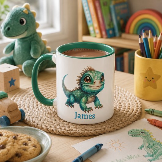 Taza para niños personalizada con diseño de animal マグカップ