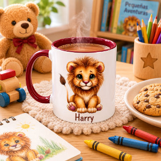 Taza para niños personalizada con diseño de animal マグカップ