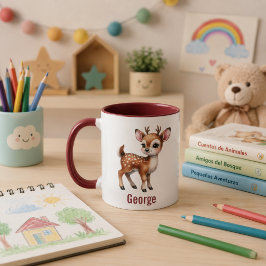 Taza para niños personalizada con diseño de animal マグカップ