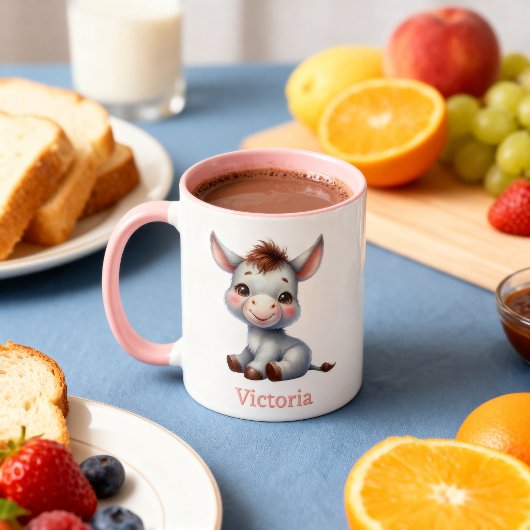 Taza para niños personalizada con diseño de animal マグカップ