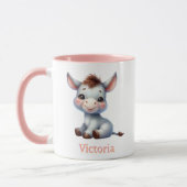 Taza para niños personalizada con diseño de animal マグカップ (左)