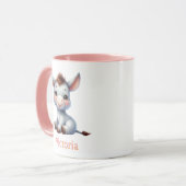 Taza para niños personalizada con diseño de animal マグカップ (正面左)