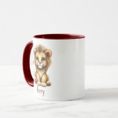 Taza para niños personalizada con diseño de animal マグカップ (正面左)