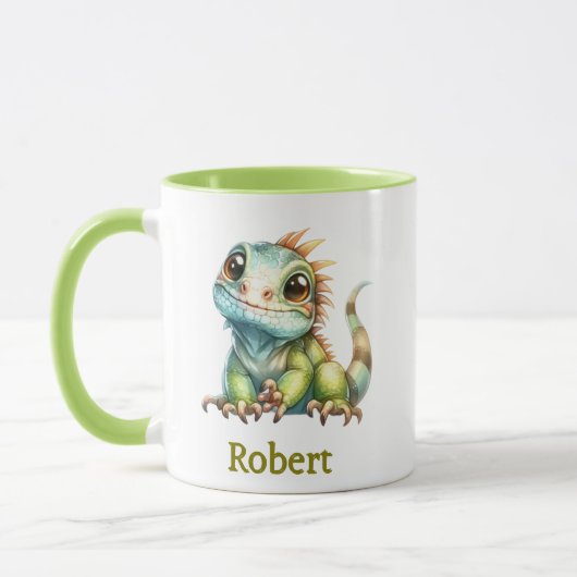 Taza para niños personalizada con diseño de animal マグカップ (左)