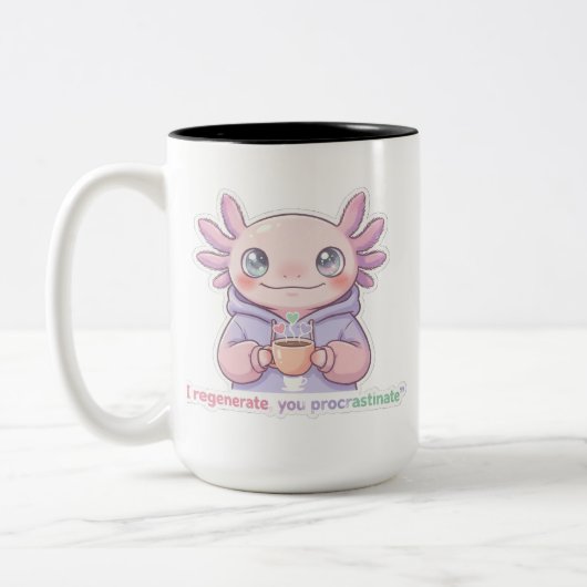 Taza para Procrastinador con Orgullo – Humor de Do ツートーンマグカップ (左)