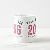 Taza para profesor | Teaching Since 2006 コーヒーマグカップ (中央)