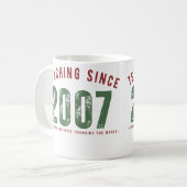 Taza para profesor | Teaching since 2007 コーヒーマグカップ (正面左)