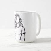 taza personalizada コーヒーマグカップ (正面右)
