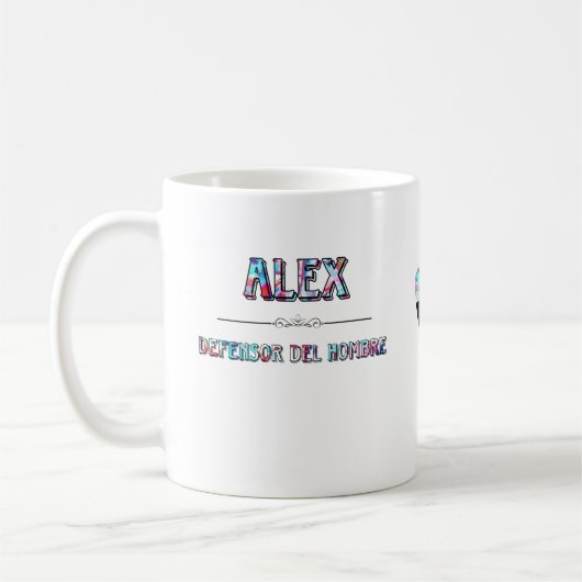 Taza personalizada Alex y su significado コーヒーマグカップ (左)