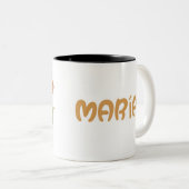 Taza personalizada con bonita flor romantica ツートーンマグカップ (正面右)