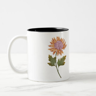 Taza personalizada con bonita flor romantica ツートーンマグカップ