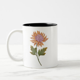 Taza personalizada con bonita flor romantica ツートーンマグカップ
