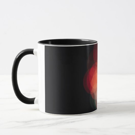 Taza personalizada con fotografía de efecto bokeh マグカップ (左)
