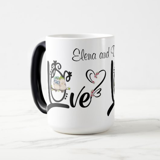 Taza personalizada de san Valentin モーフィングマグカップ (正面左)