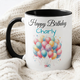 Taza personalizada “Happy Birthday”  マグカップ