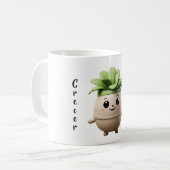 Taza Pipo Crecer – Mensaje Diario コーヒーマグカップ (正面左)