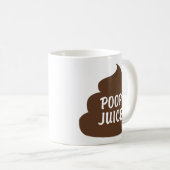 Taza Poop Juice コーヒーマグカップ (正面右)