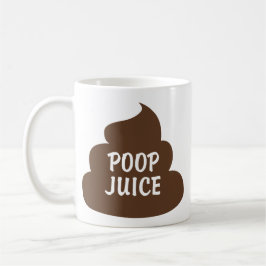 Taza Poop Juice コーヒーマグカップ