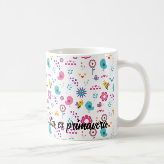 Taza primavera para regalar a un amigo コーヒーマグカップ (右)