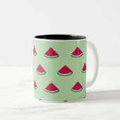 Taza rebana de sandia kawaii ツートーンマグカップ (正面右)