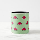 Taza rebana de sandia kawaii ツートーンマグカップ (中央)