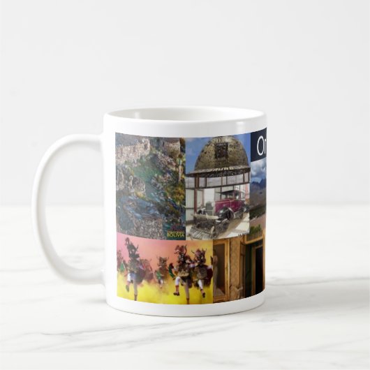 Taza recuerdo de Oruro Bolivia コーヒーマグカップ (左)