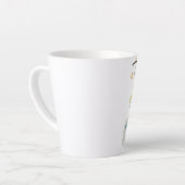 taza recuerdo del baby shower  personalizada カフェラテマグ (左アングル)