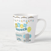 taza recuerdo del baby shower  personalizada カフェラテマグ (右)