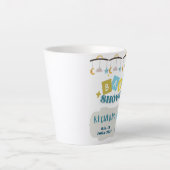 taza recuerdo del baby shower  personalizada カフェラテマグ (正面)