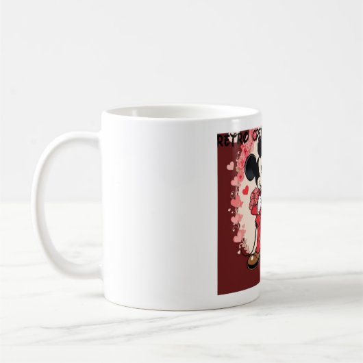 Taza retro Ratón Vintage 1928 コーヒーマグカップ (左)