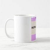 Taza Rota Pero De pie -Tazas que sanan Frases コーヒーマグカップ (左)