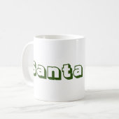 Taza Santa Cruz コーヒーマグカップ (正面左)