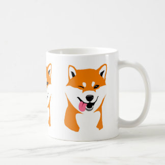 Taza Shiba inu Guiño. コーヒーマグカップ