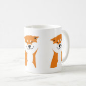 Taza Shiba inu Saludo. コーヒーマグカップ (正面右)