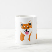 Taza Shiba inu sonriente. コーヒーマグカップ (中央)