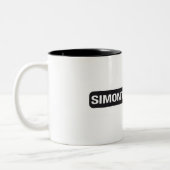 Taza Simontxoのサイコロ… ツートーンマグカップ (左)