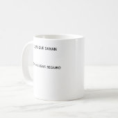 Taza Soy Mi Lugar Seguro コーヒーマグカップ (正面左)