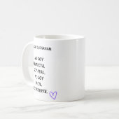 Taza Soy Suficiente – Frase de Empoderamiento コーヒーマグカップ (正面左)