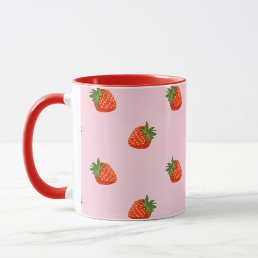 Taza Strawberries マグカップ (左)