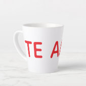 Taza TE AMO カフェラテマグ (左アングル)