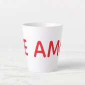 Taza TE AMO カフェラテマグ (正面)