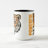 Taza Tigre Powerful con asa e interior en negro マグカップ (中央)