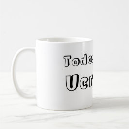 Taza todos somos Ucrania コーヒーマグカップ